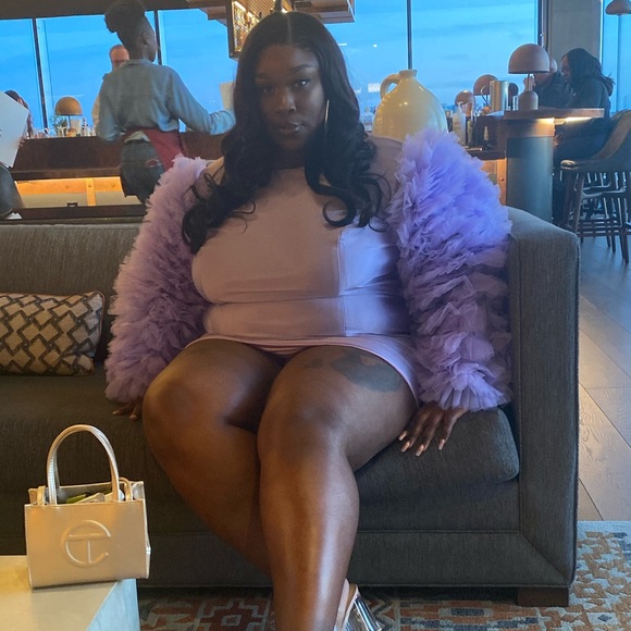 Tulle Sleeve Dress - Picture 7 of 7